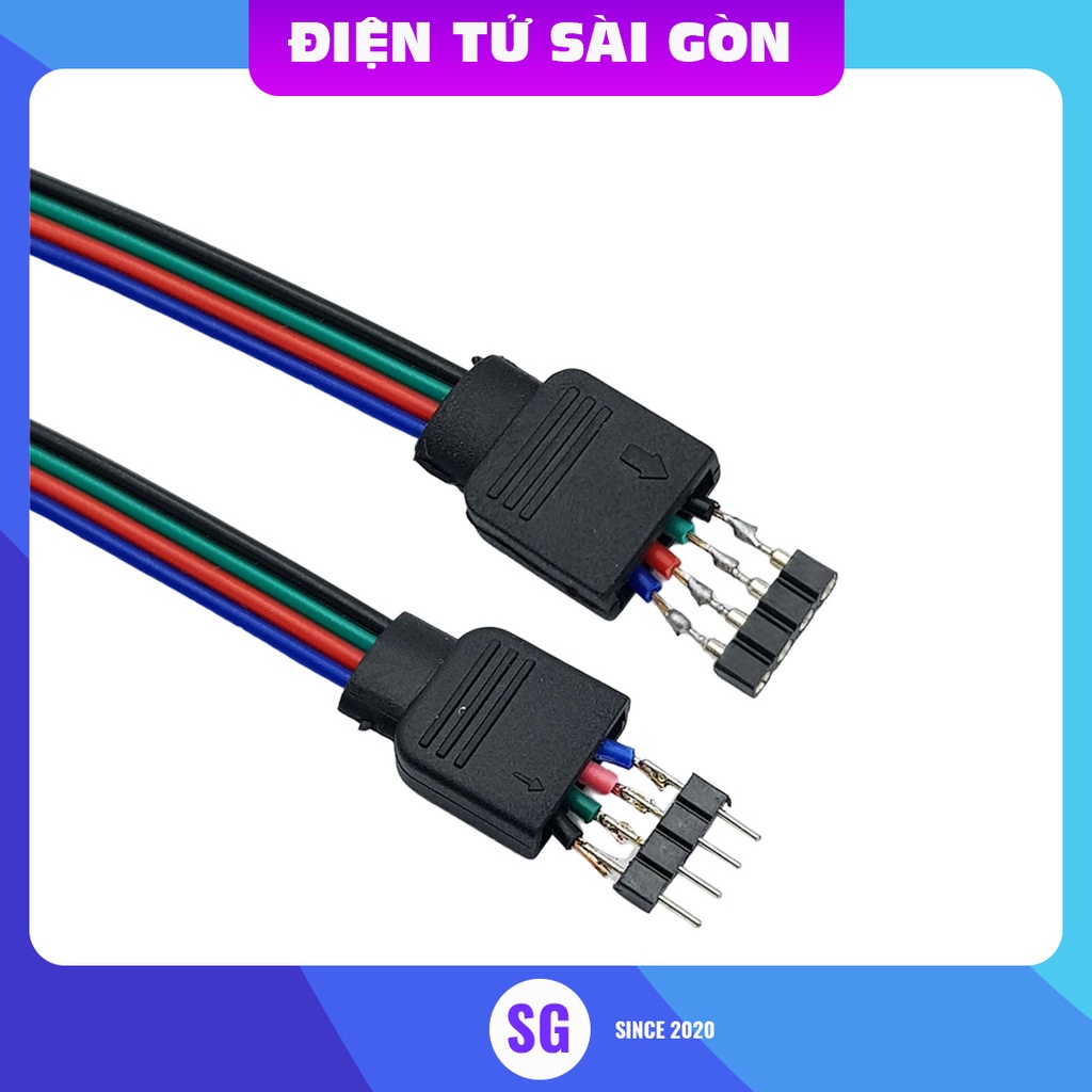 Dây hàn nối Led RGB 5050 3825 đầu cái/ đầu đực