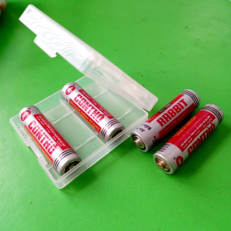Hộp nhựa dày cao cấp đựng pin AA/AAA