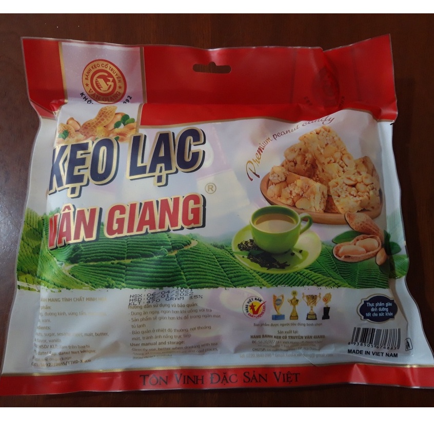 Kẹo Lạc Vân Giang Cao Cấp - Giòn Tan 470g date: 04/2022