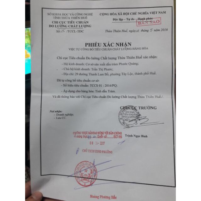 Tinh dầu sả chanh  Phước Quảng