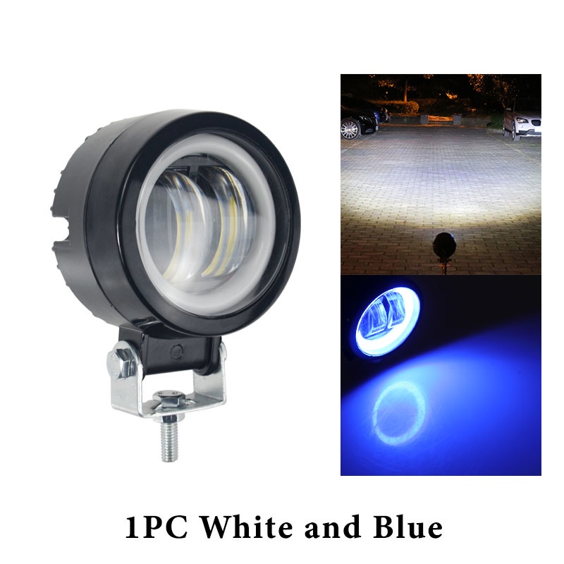 1 Thanh Đèn Pha LED 40W Hình Đôi Mắt Thiên Thần Cho Xe Máy / Xe Đạp