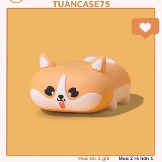 🔥 Case Ap 1/2 & Pro 🔥 Freeship 🔥 VỎ BỌC MODEL CUTE CORGI Cho Tai Nghe Không Dây (Bluetooth) - Tuancase75