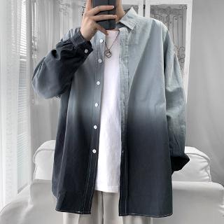 Áo Sơ Mi Tay Dài Dáng Rộng Phong Cách Hàn Quốc Cho Nam Và Nữ