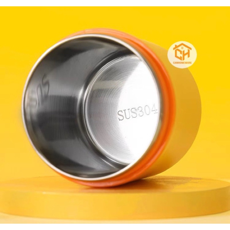 Bình Giữ Nhiệt Vịt Vàng 550ml, Đựng Cơm, Cháo, Giữ Nhiệt Tặng Thìa