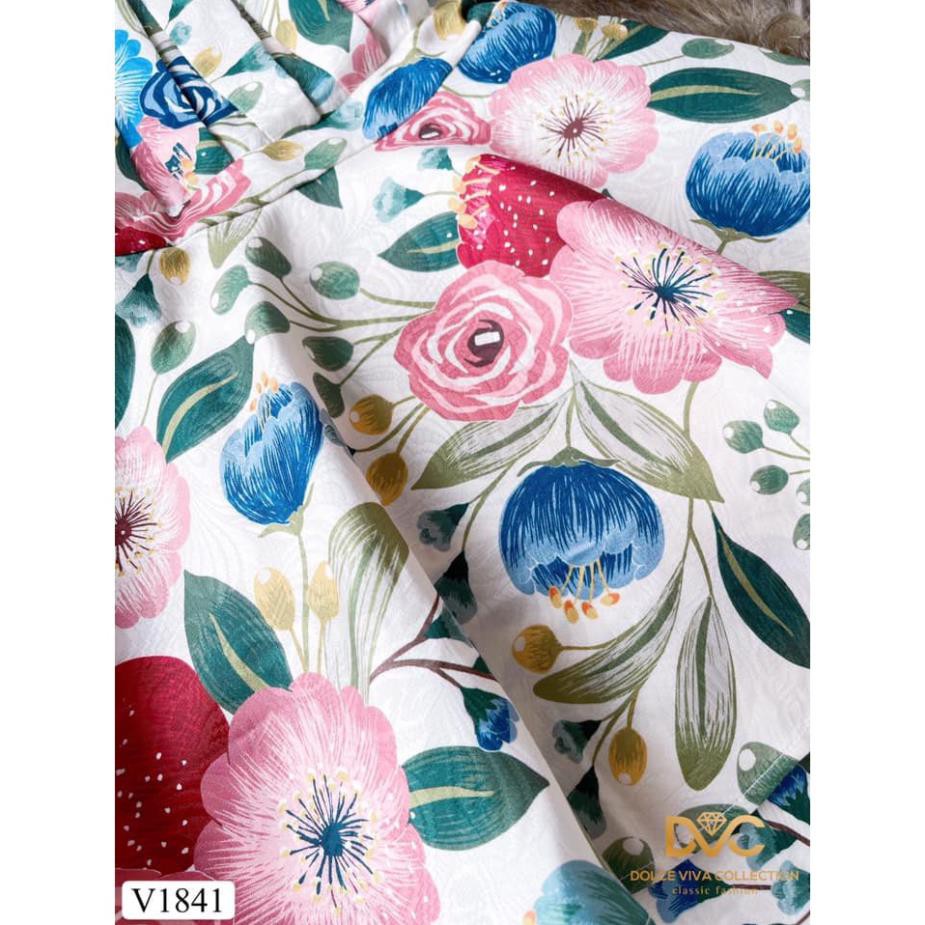 váy hoa cổ vuông V1841 - Đẹp Shop DVC phân phối chính thức - Thời trang thiết kế cao cấp