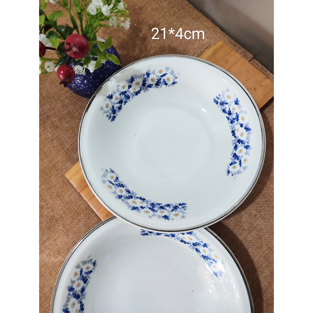 Đĩa Gốm Sứ Nhật Nhiều Họa Tiết -Size Trung- Nhiều Mẫu