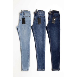 QUẦN JEANS SKINNY ZR TRƠN LƯNG CAO DÁNG DÀI
