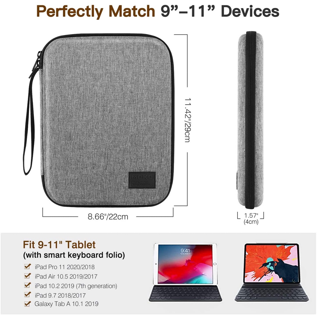 Túi EVA Cứng Đựng Máy Tính Bảng Samsung Galaxy Tab A 10.1/ A7/ S6 10.5/ S6 Lite 10.4/ S7 9-11 Inch