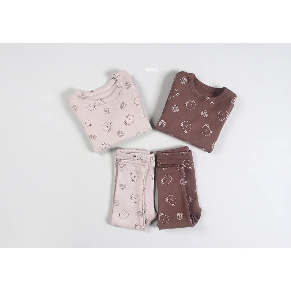 BỘ DÀI TAY TRẺ EM HÃNG DAJOA HÀN QUỐC MẪU GẤU RẤT XINH