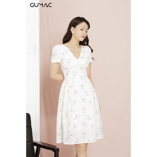 Đầm xòe hoa cúc GUMAC MS11964_TRANG