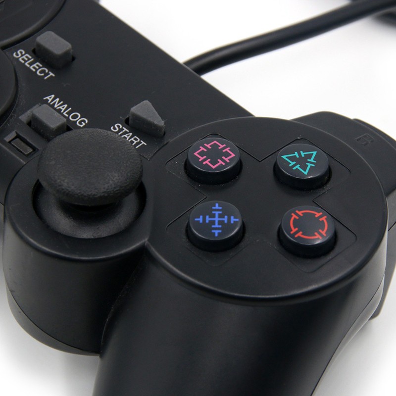 Tay cầm chơi game có dây rung kép tương thích với Play station 2