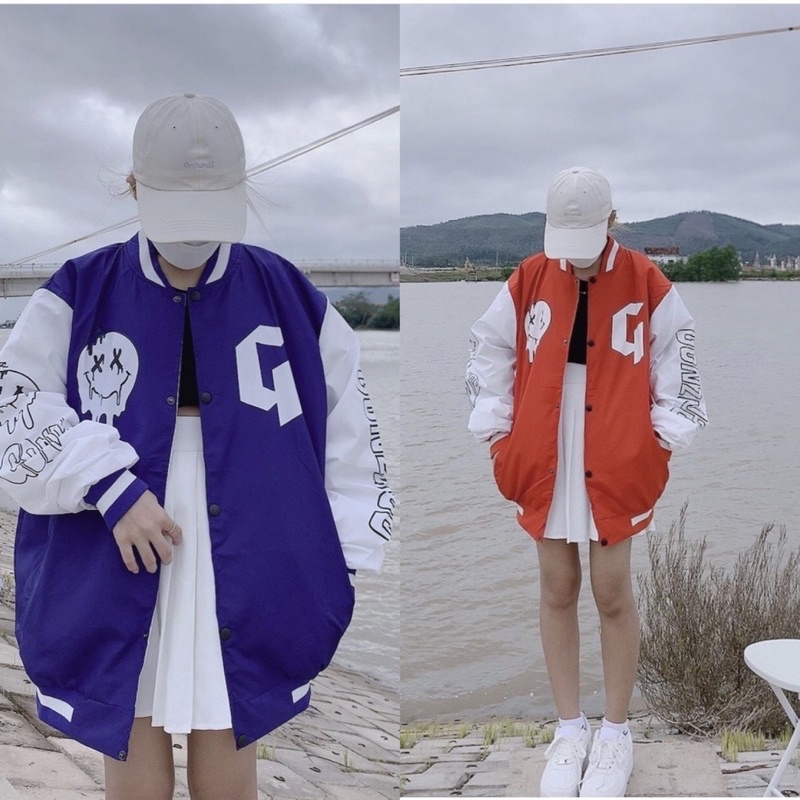 Áo khoác gió M7G01 unisex nam nữ dáng bomber màu nổi siêu chất, áo bomber nam nữ thu đông phong cách Ulzzang