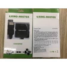 Cáp chuyển HDMI ra VGA có Audio Kingmaster KY-H 124B / KY-H 121B- Chính Hãng KINGMASTER-, Bảo Hành 12 Tháng