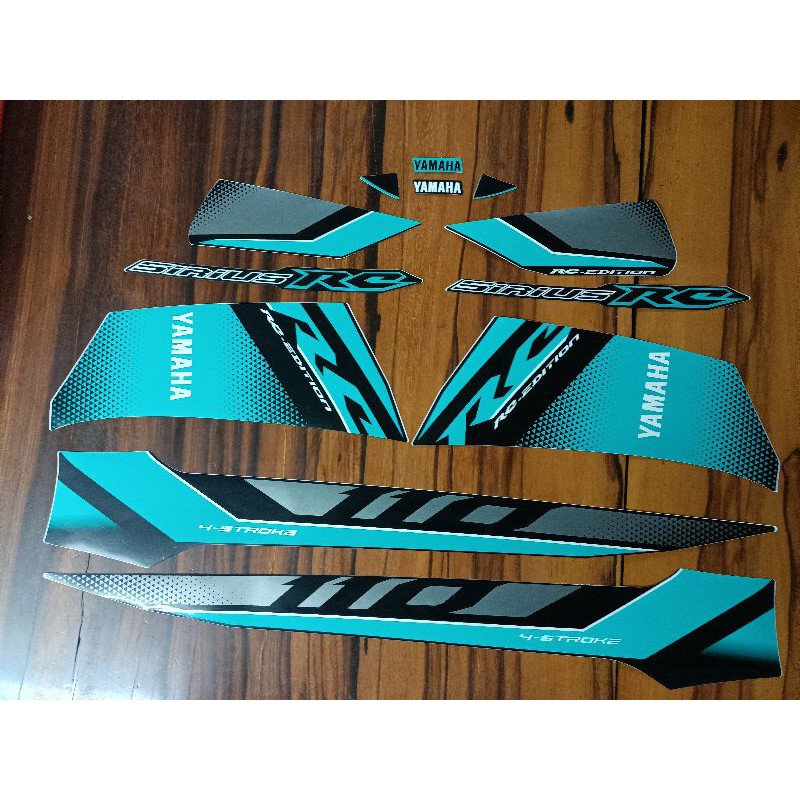 Bộ tem Sirius RC 2018 màu xanh new