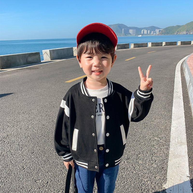 Hàng Mới Về [Hàng Mới Về] Áo Khoác Bóng Chày Bằng Cotton Nguyên Chất Chống Gió Mùa Xuân Thu Phong Cách Hàn Quốc Dễ Phối Đồ Cho Bé Gái
