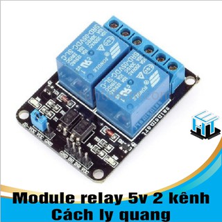 Module Relay 5V 2 Kênh AC250V 10A