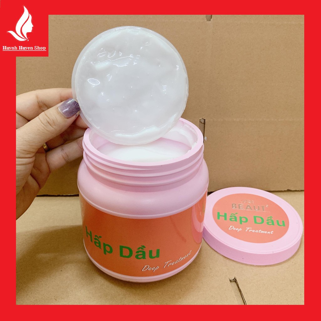 [chính hãng-giá sỉ ] Kem hấp dầu Beaut Top hương phấn phục hồi tóc hư, xơ, chẻ ngọn nhãn cam hộp 800ml