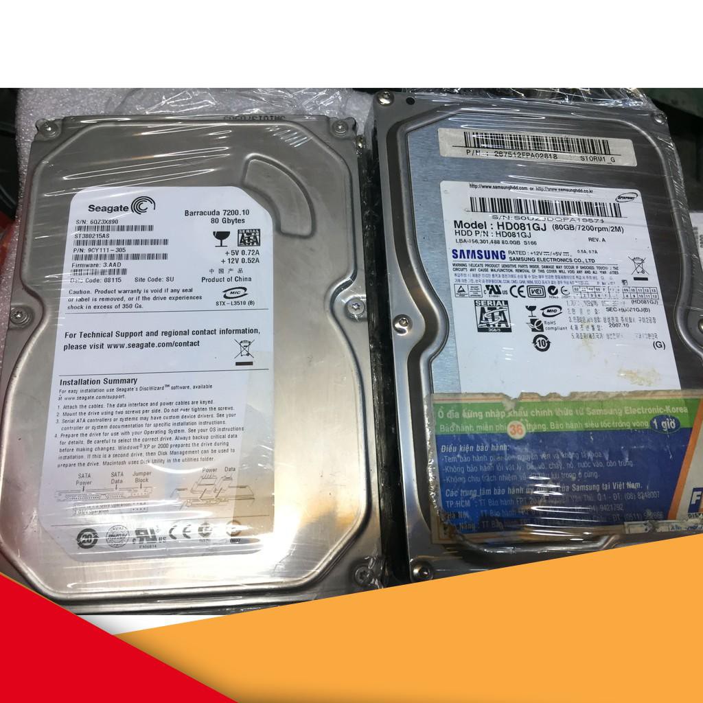{GOOD} Ổ Cứng HDD Máy tính PC chuẩn SATA 80Gb | BigBuy360 - bigbuy360.vn
