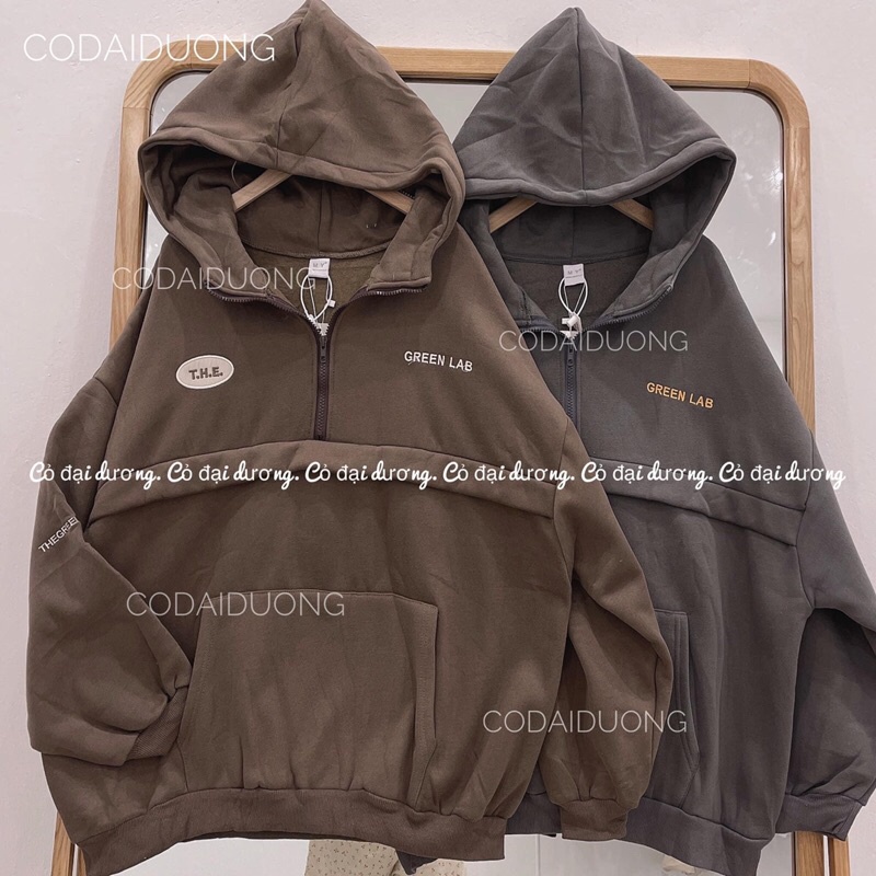 áo nỉ hoodie the green lab