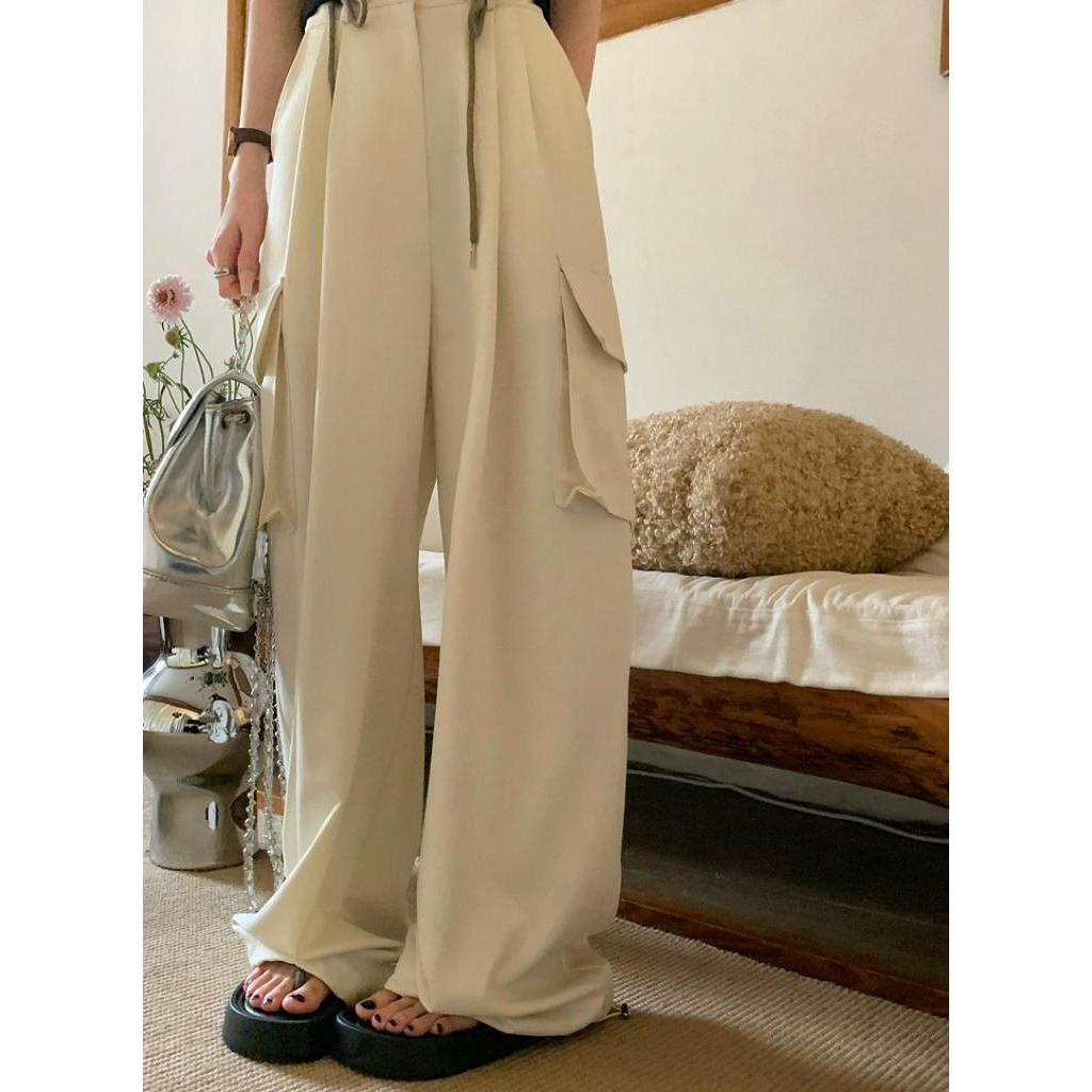 Quần Ống Rộng Phối Dây Rút Và Túi Thời Trang Năng Động 63579