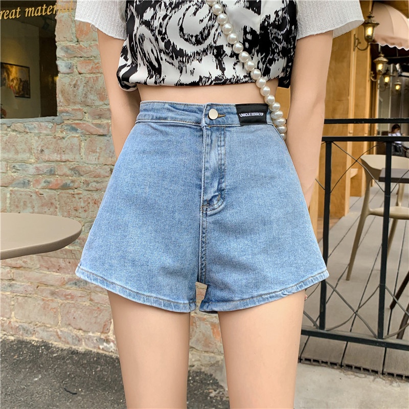 Quần Short Nữ Lưng Cao Ống Rộng Thời Trang Hàn Quốc