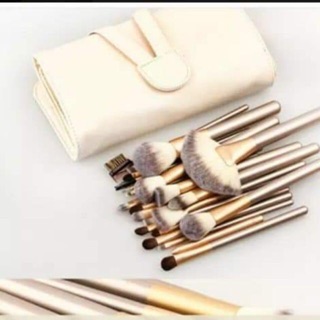 Bộ cọ makeup trang điểm chuyên nghiệp GUVIET 24 cây đầy đủ các loại cọ kèm bao da sang trọng tiện lợi mang theo