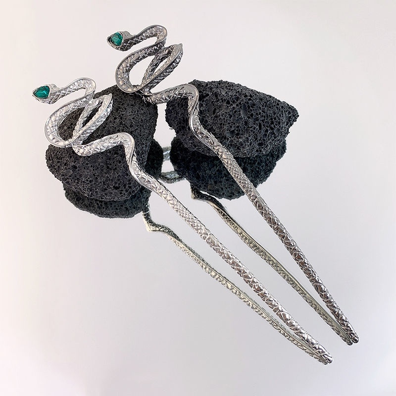 Kẹp Tóc Hợp Kim Màu Đen / Bạc Phong Cách Trung Hoa Cho Nữ