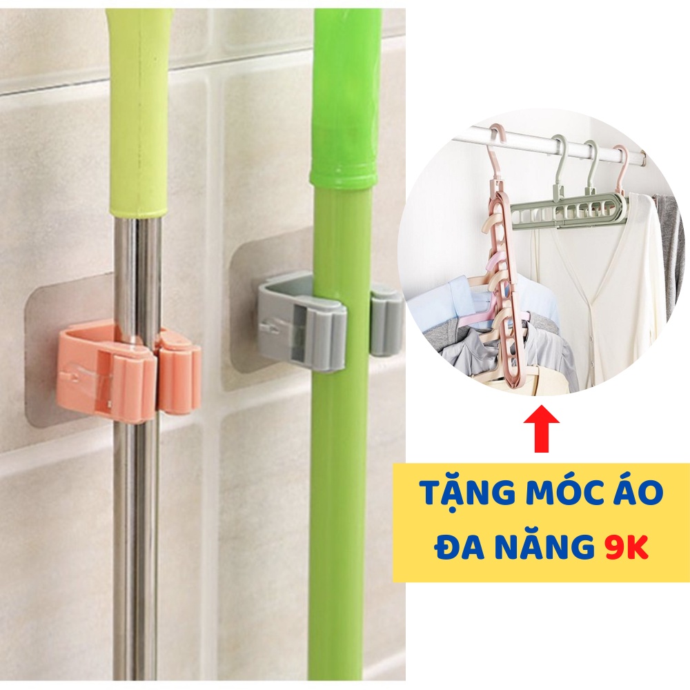 ⚡FREE SHIP⚡ Móc Treo Chổi Treo Cây Lau Nhà Dán Tường Nhà Tắm, Phòng Bếp Tiện Dụng Siêu Chắc Chắn Tiết Kiệm Không Gian