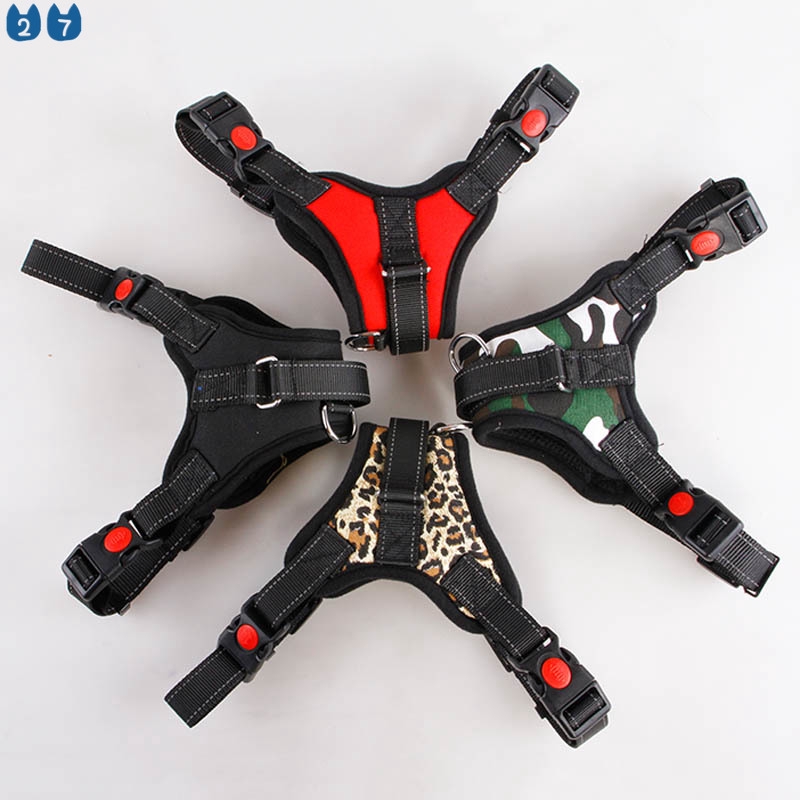 Dây Dắt Thú Cưng Đi Dạo Bằng Da Dạng Lưới Thoáng Khí 27Pets} S / M / L / XL