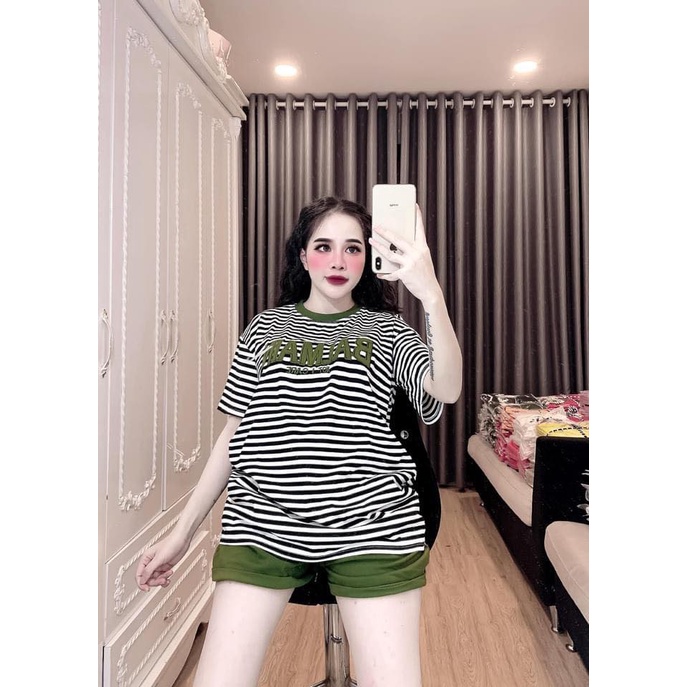 Set đồ bộ đùi nữ vải cotton thời trang trẻ trung đi chơi bigsize từ 40kg-80kg