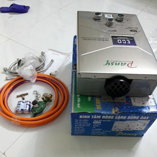 Bình nóng lạnh Gas Pansy 10L (Combo)