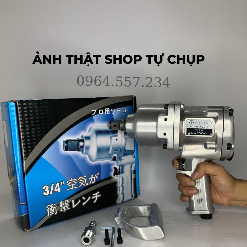Súng Siết Bulong 3/4", Máy Mở Bulong Ts-536 Bằng Hơi Khí Nén TUSAKI- JAPAN