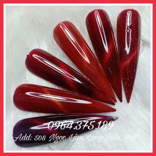 Set 6 chai kaniu mắt mèo đỏ