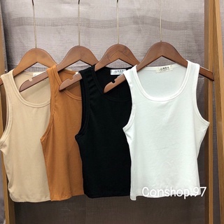 Áo croptop tăm ba lỗ co dãn thoải mái