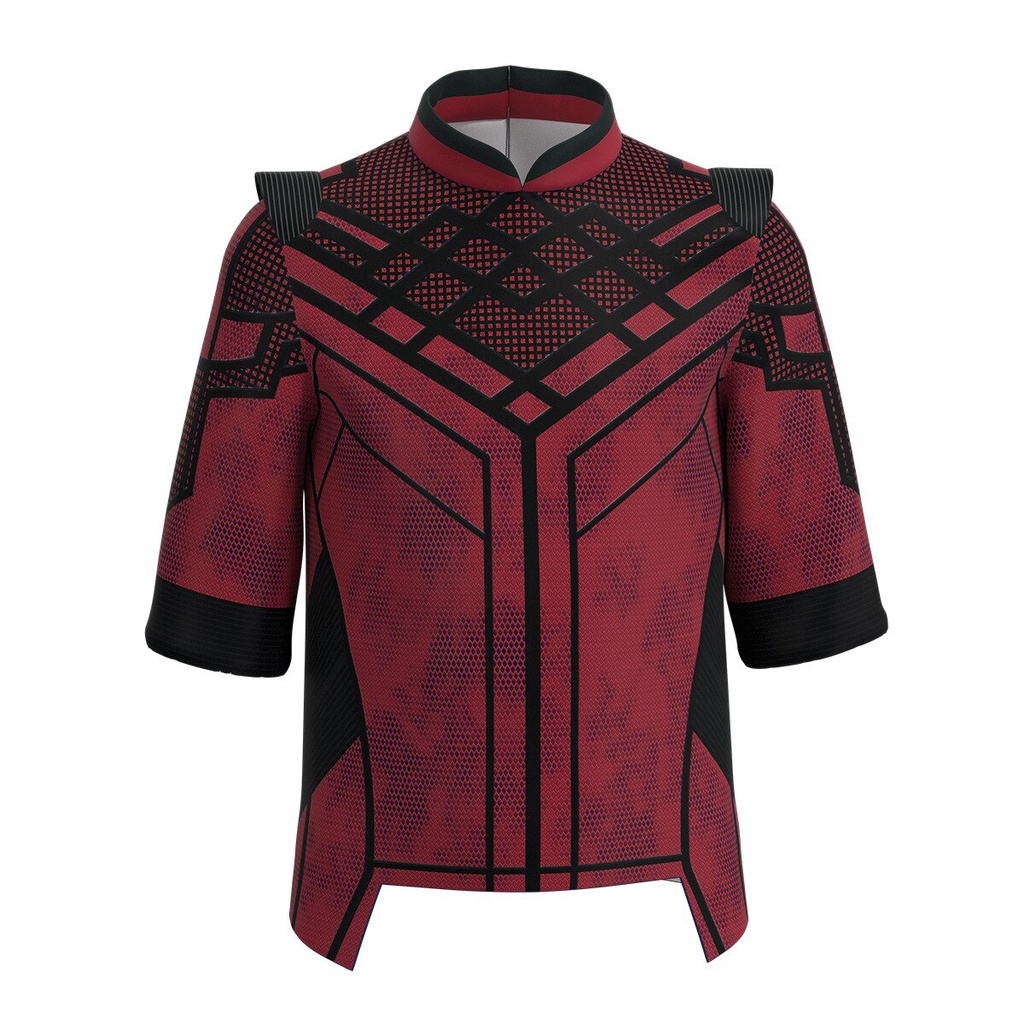 Shang-chi Áo Khoác Hóa Trang Nhân Vật Phim the Legend of the Ten Ring Phong Cách Retro Đường Phố Mùa Thu Màu Đỏ Cổ Điển
