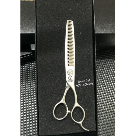Kéo cắt tỉa lông Chonry tay phải tay trái chuyên nghiệp cho thợ spa thú cưng đủ bộ - OmonPet