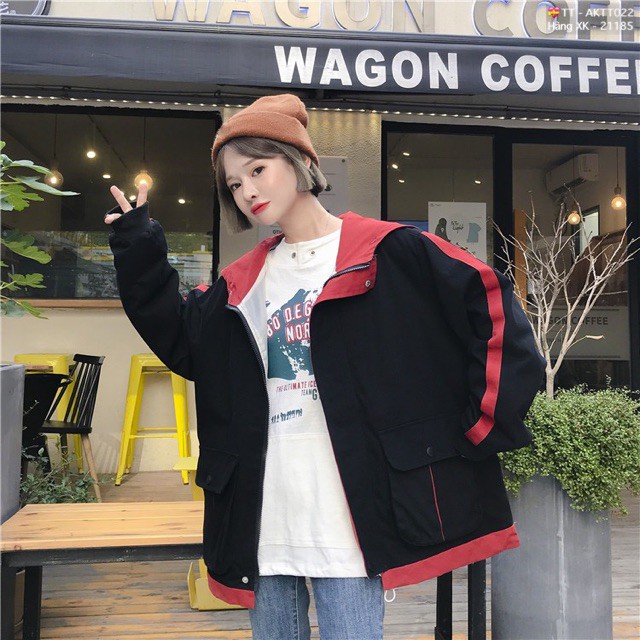 🌵 𝐓𝐡𝐞𝐔𝐥𝐳𝐳𝐚𝐧𝐠 🌵 002 Áo Khoác Kaki 2 Lớp Phối Viền (Kèm Video, Hình Thật) | BigBuy360 - bigbuy360.vn