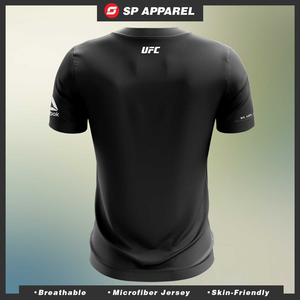 Áo Thun Cotton Ngắn Tay In LOGO Ufc X Reebok Thời Trang Cho Nam