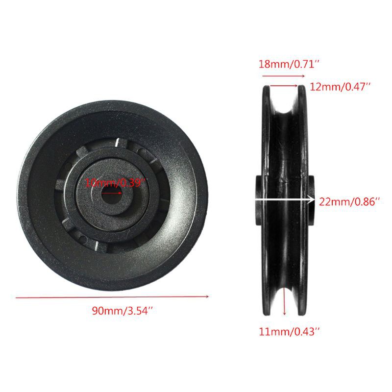 Bánh xe ròng rọc phụ kiện hỗ trợ tập gym chuyên dụng 90 / 105mm