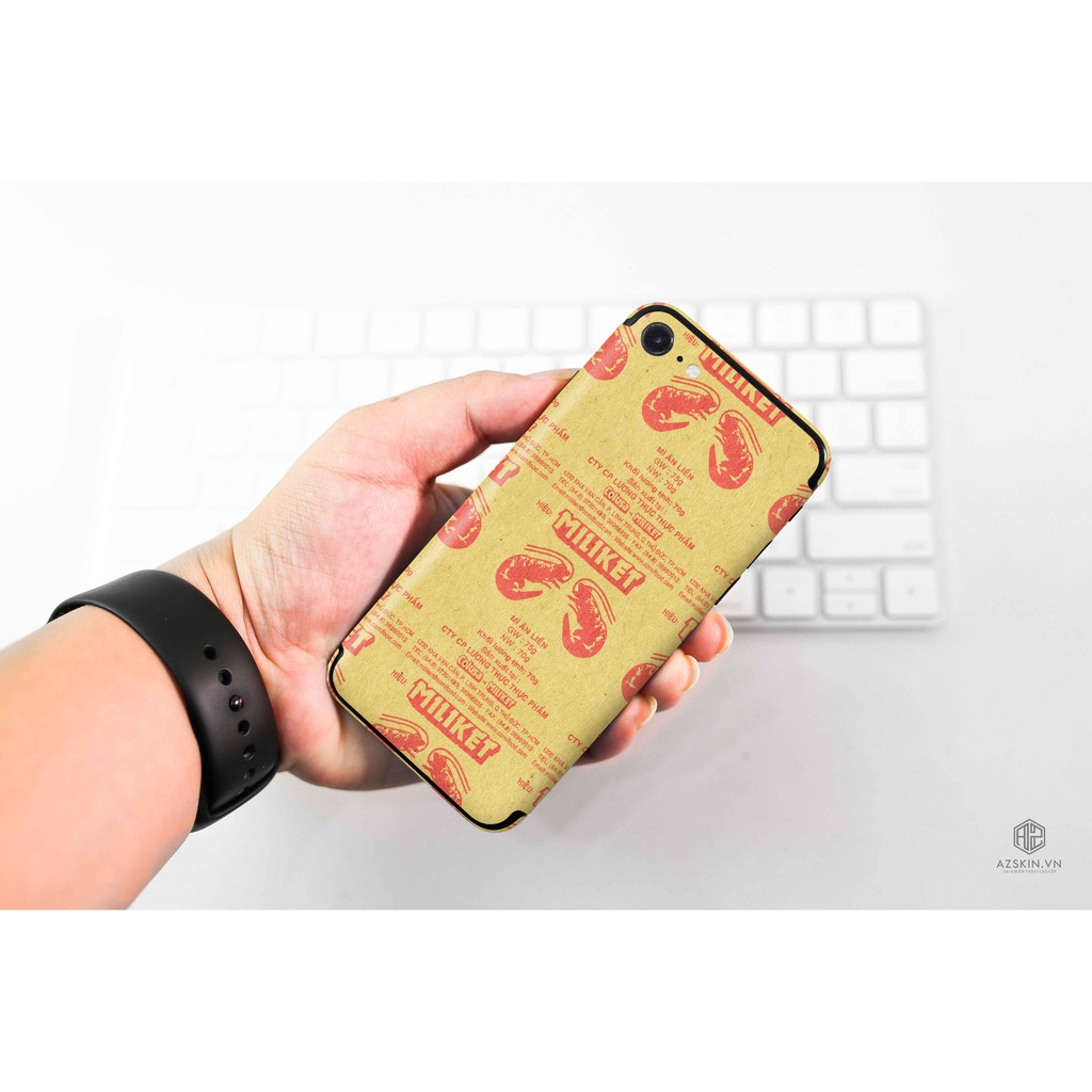 Skin IPhone Hình Mì Tôm | Skin IPhone Full Lưng Viền 5 Lớp Chất Liệu Cao Cấp Chống Xước, Chống Thấm,