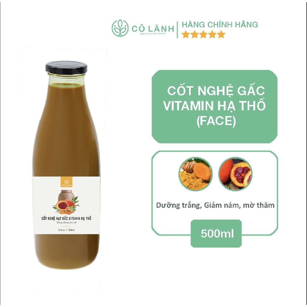 Cốt nghệ gấc Vitamin hạ thổ Cỏ Lành 500ml