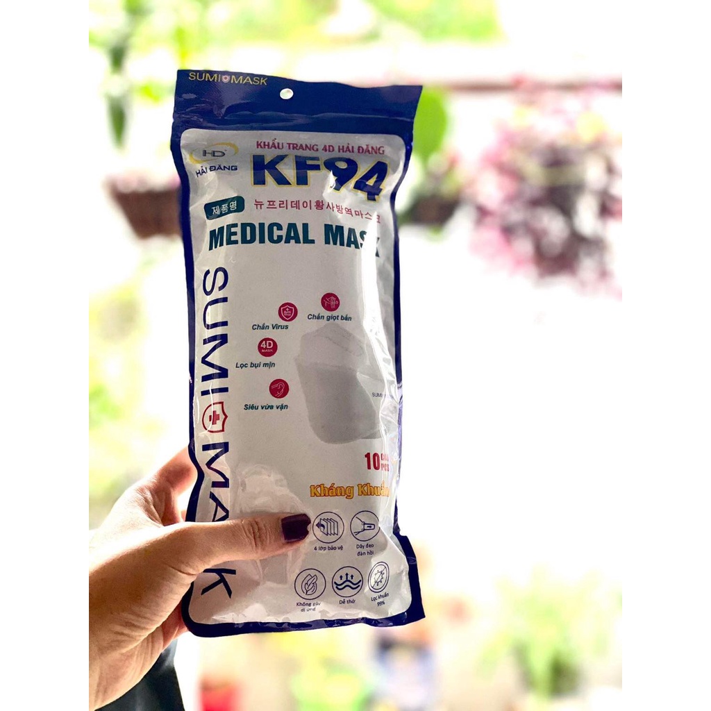 Khẩu trang KF94 kiểu dáng, công nghệ Hàn Quốc, được sản xuất tại Việt Nam đảm bảo chất lượng tốt