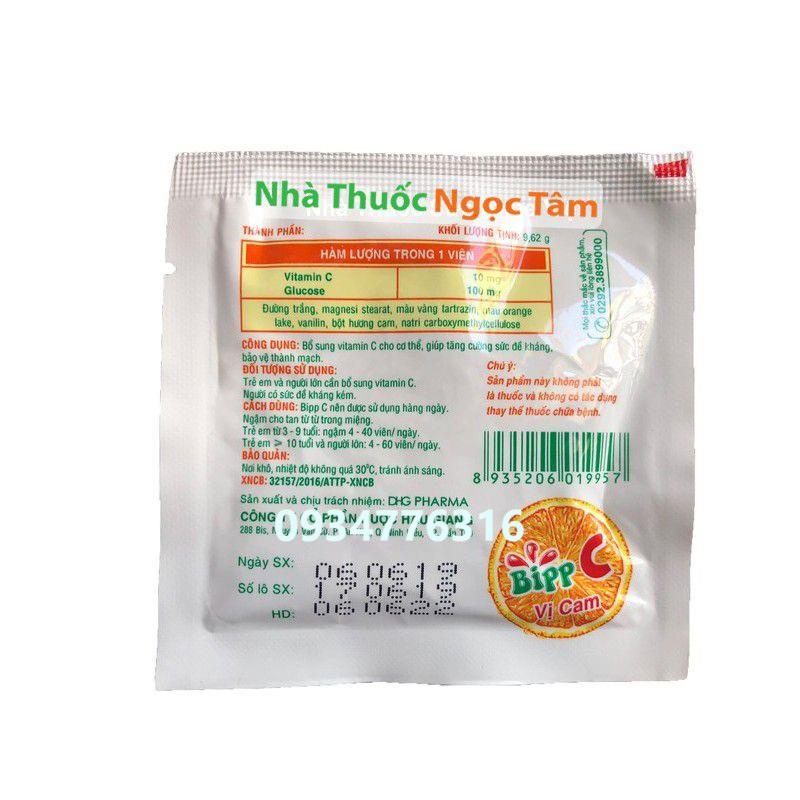 ✅ Kẹo ngậm Bipp C DHG Hộp 35 gói