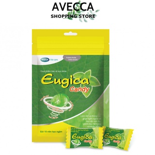 Kẹo Thảo Dược Eugica Giảm ho Và Đau Rát Họng Hiệu Quả (Gói 15 viên)