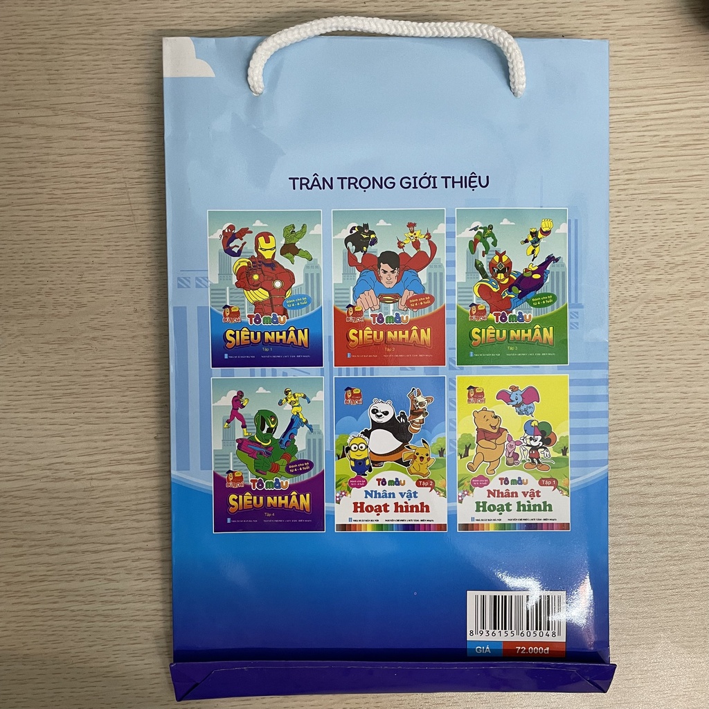 Sách - Tô Màu Siêu Nhân Dành Cho Bé 2-6 Tuổi (6 Cuốn)