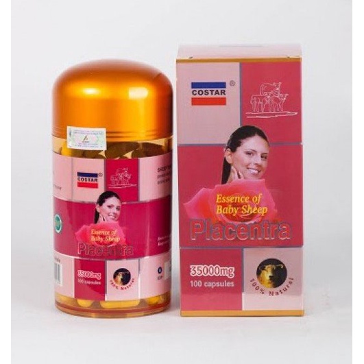Viên uống Nhau Thai Cừu Costar Essence of Baby Sheep Placentra 35000mg 100 Viên-BI