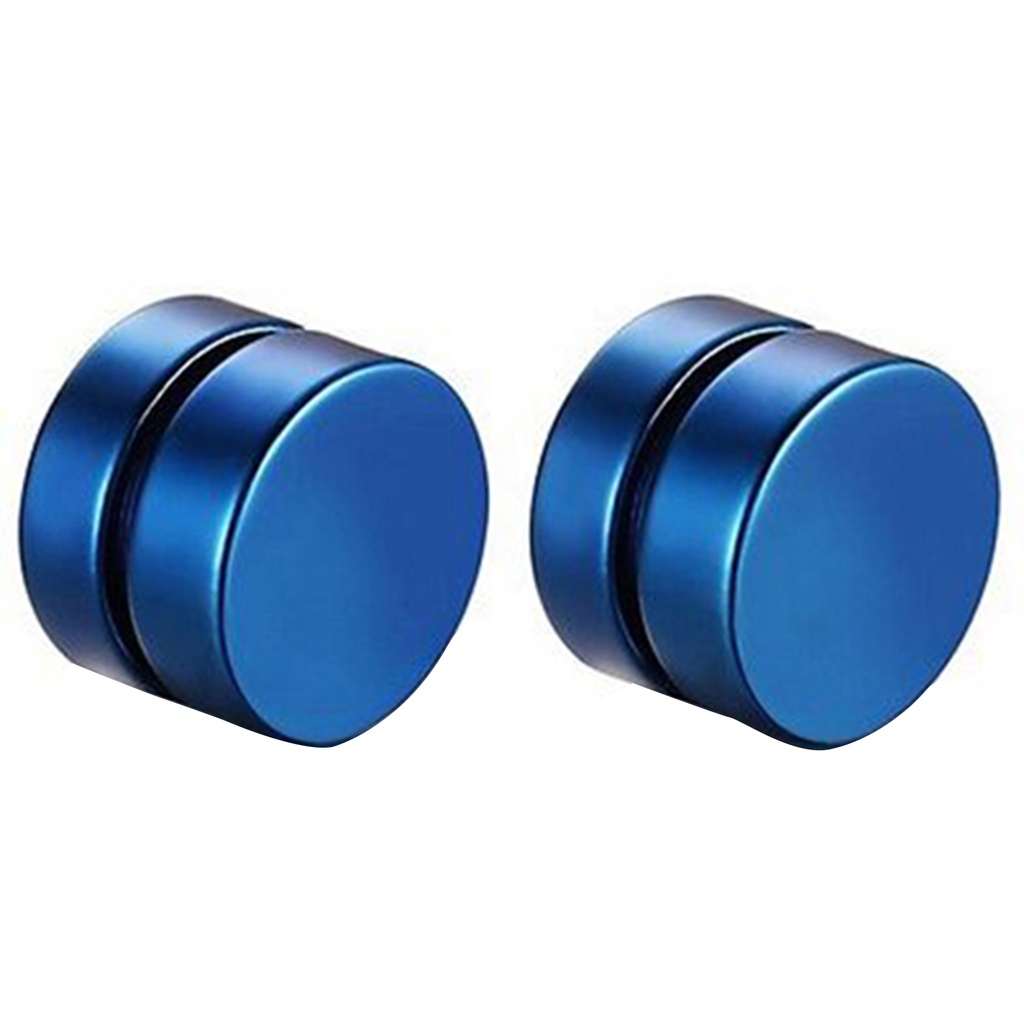 Bông tai nam châm hình tròn bằng thép không gỉ kiểu dáng sang trọng