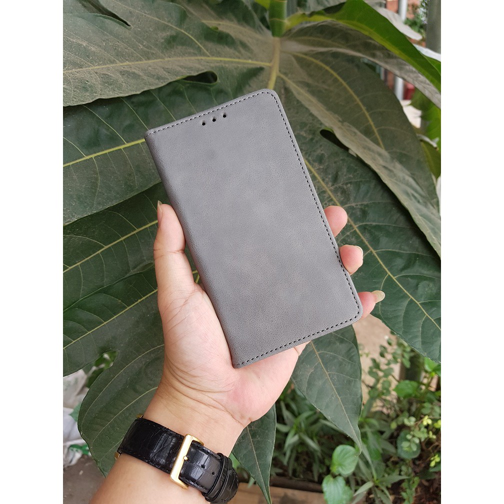 Bao da cầm tay máy Blackberry Priv (dạng gấp sổ / chất liệu giả da)