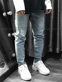 Quần jeans trơn xanh đậm Brocode
