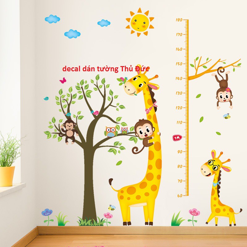 decal dán tường combo cho bé